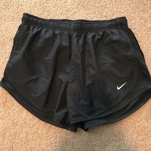 Black nike running shorts